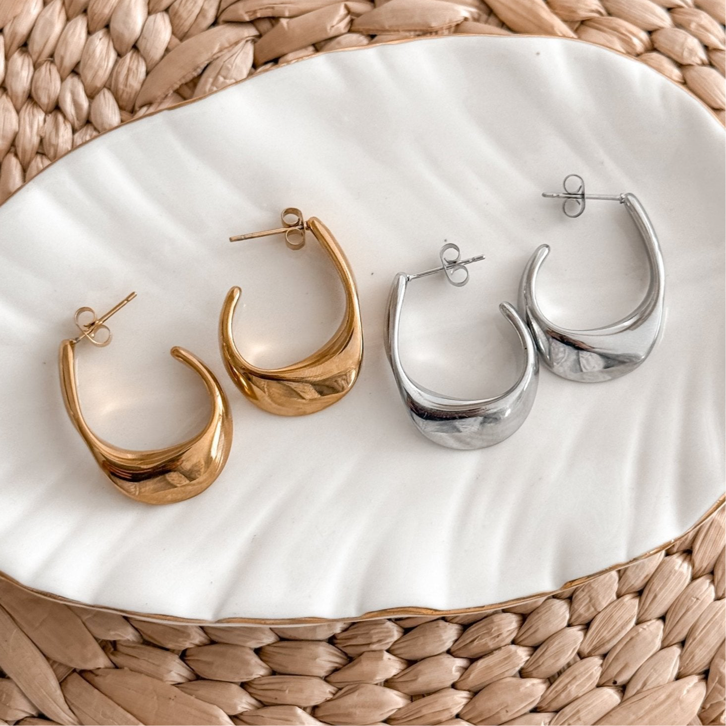 Irregular Hoop Earrings