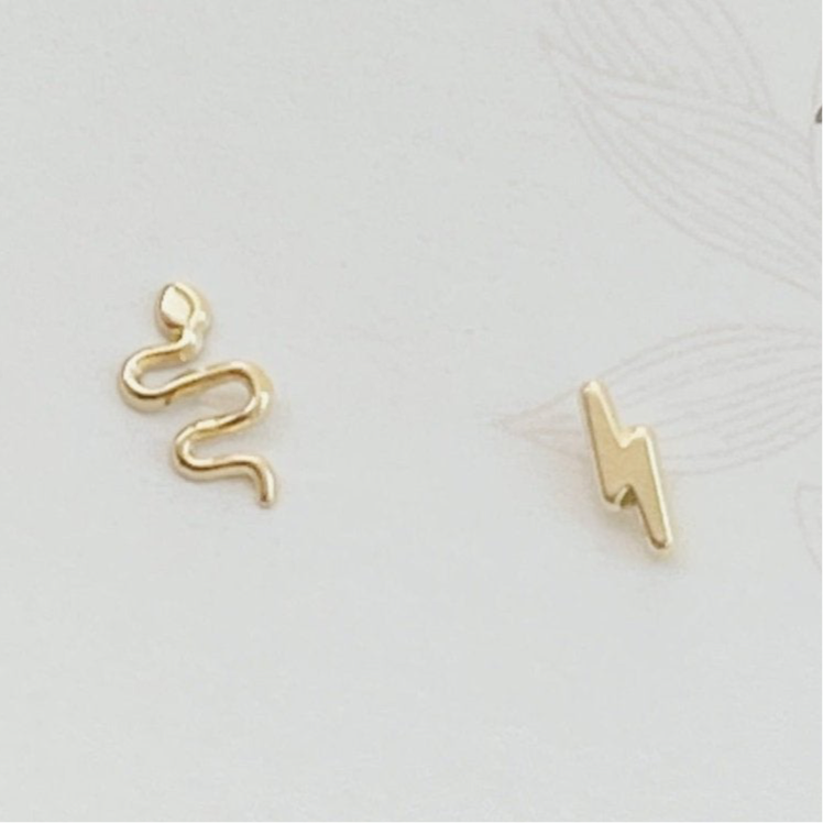 Harry Potter Earrings Set 10K Solid Gold