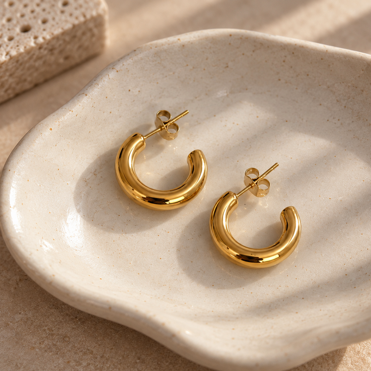 Chunky Hoop Earrings