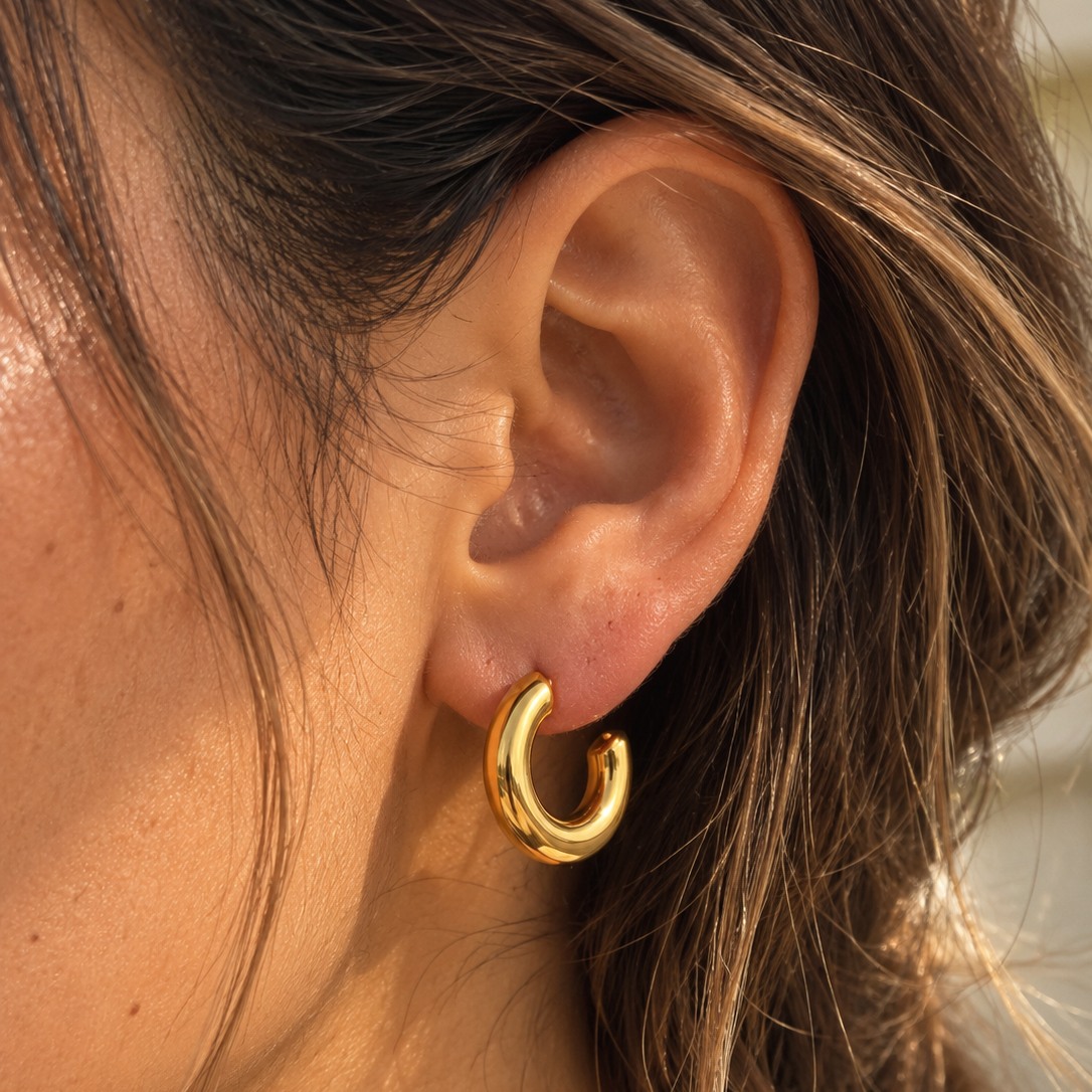 Chunky Hoop Earrings