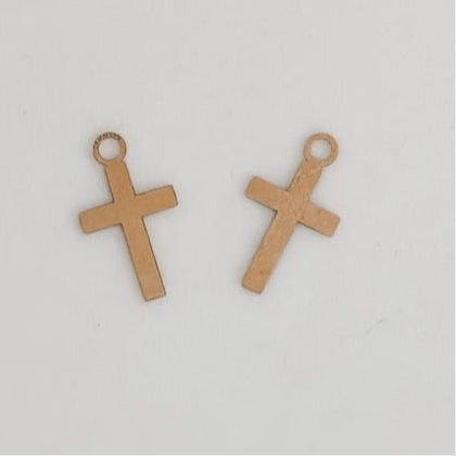 Cross Charm 10K Gold - Liv.Aura Jewelry