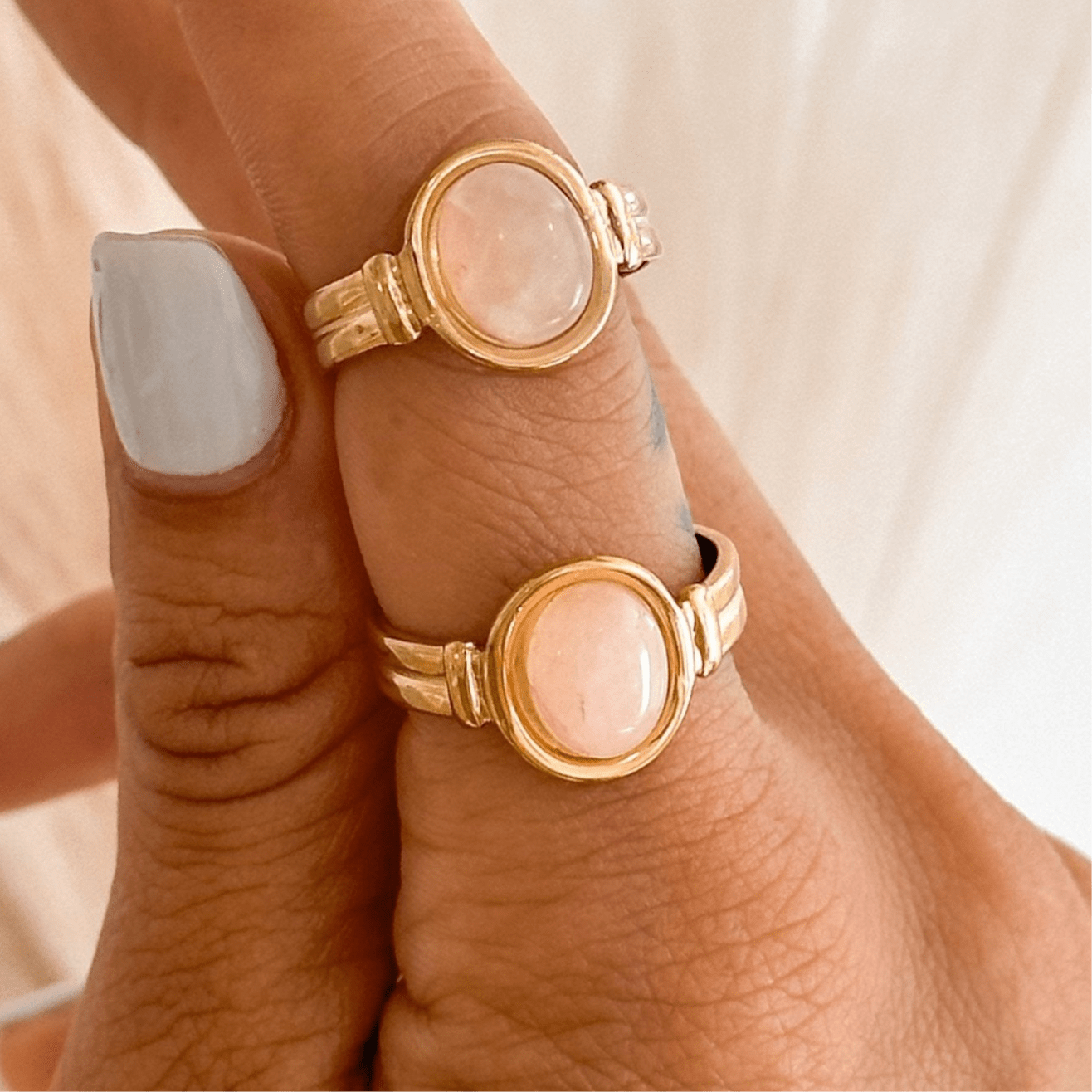 Pink Stone Ring - Liv.Aura Jewelry