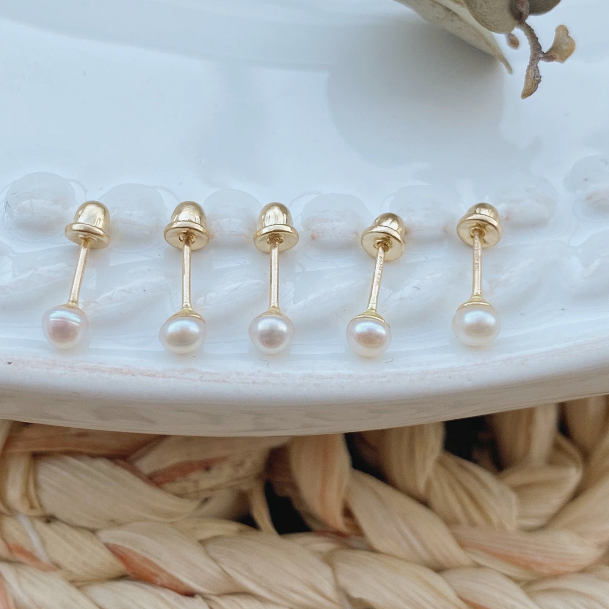 Gold Screw Backs 10k - Liv.Aura Jewelry