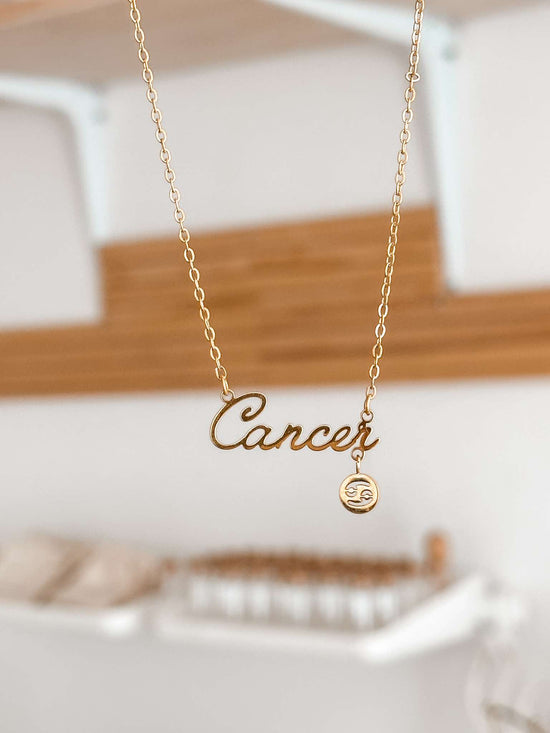 18K Zodiac necklace