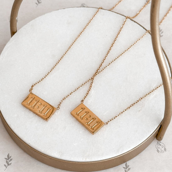 1111 Angel Number Necklace – 18K Gold, Waterproof & Meaningful Jewelry - Liv.Aura Jewelry