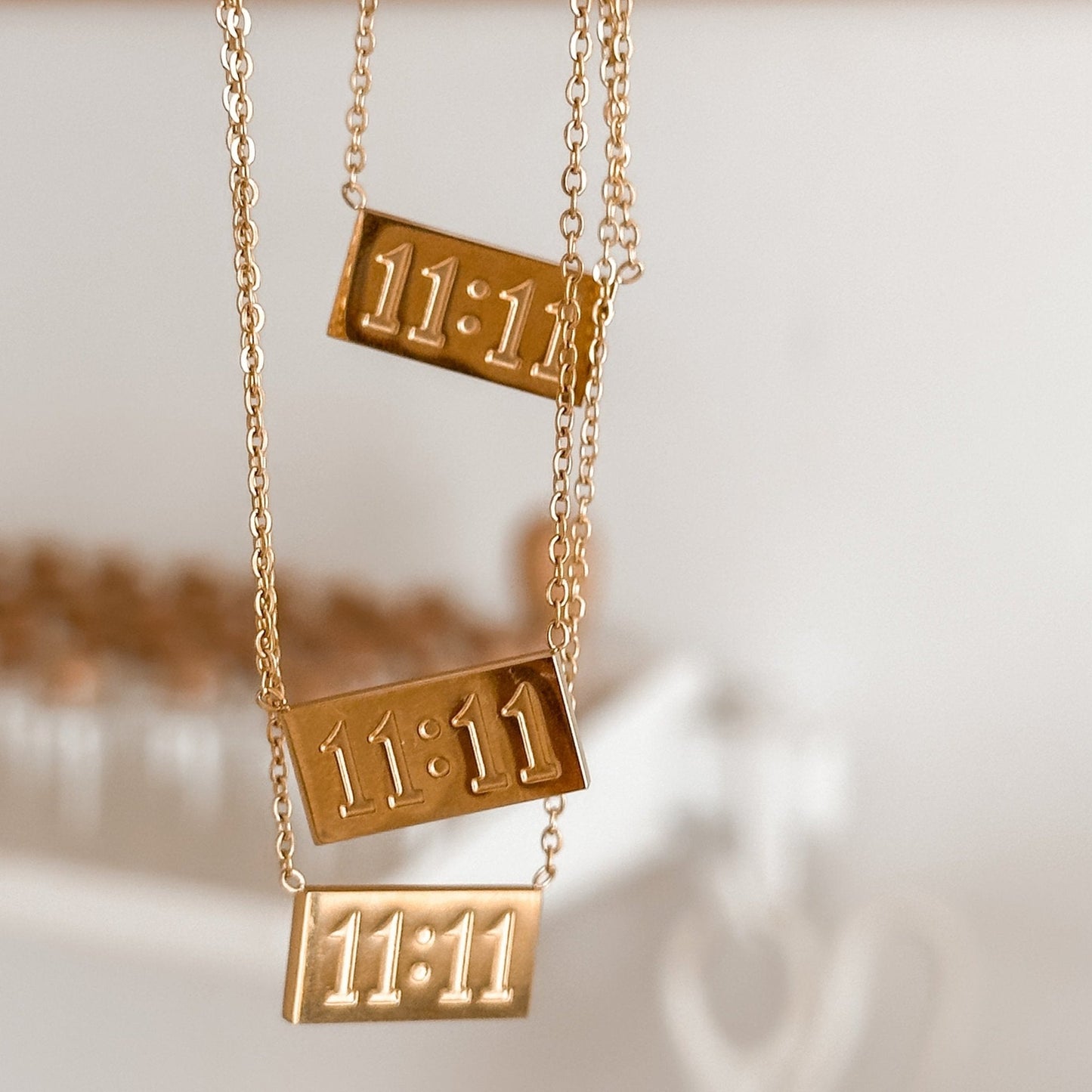 1111 Angel Number Necklace – 18K Gold, Waterproof & Meaningful Jewelry - Liv.Aura Jewelry