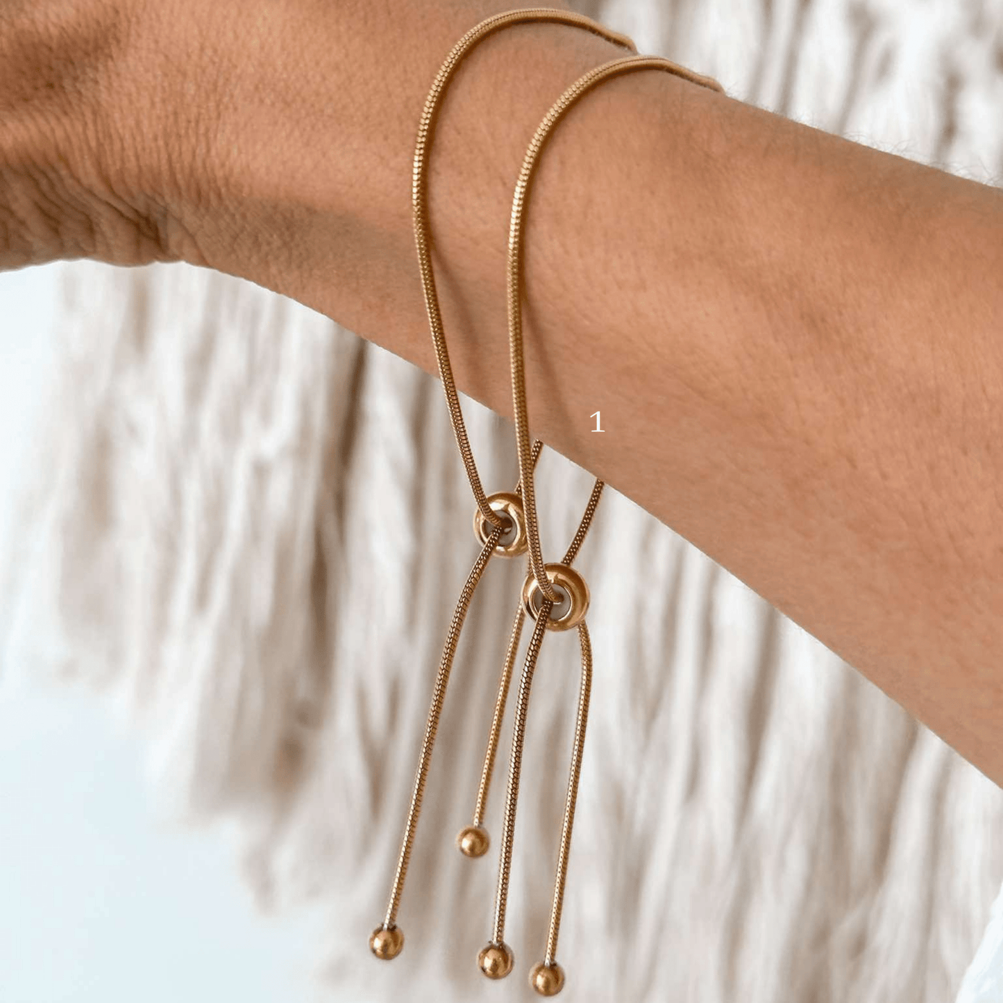 18K Gold Bracelets for Layering - Liv.Aura Jewelry
