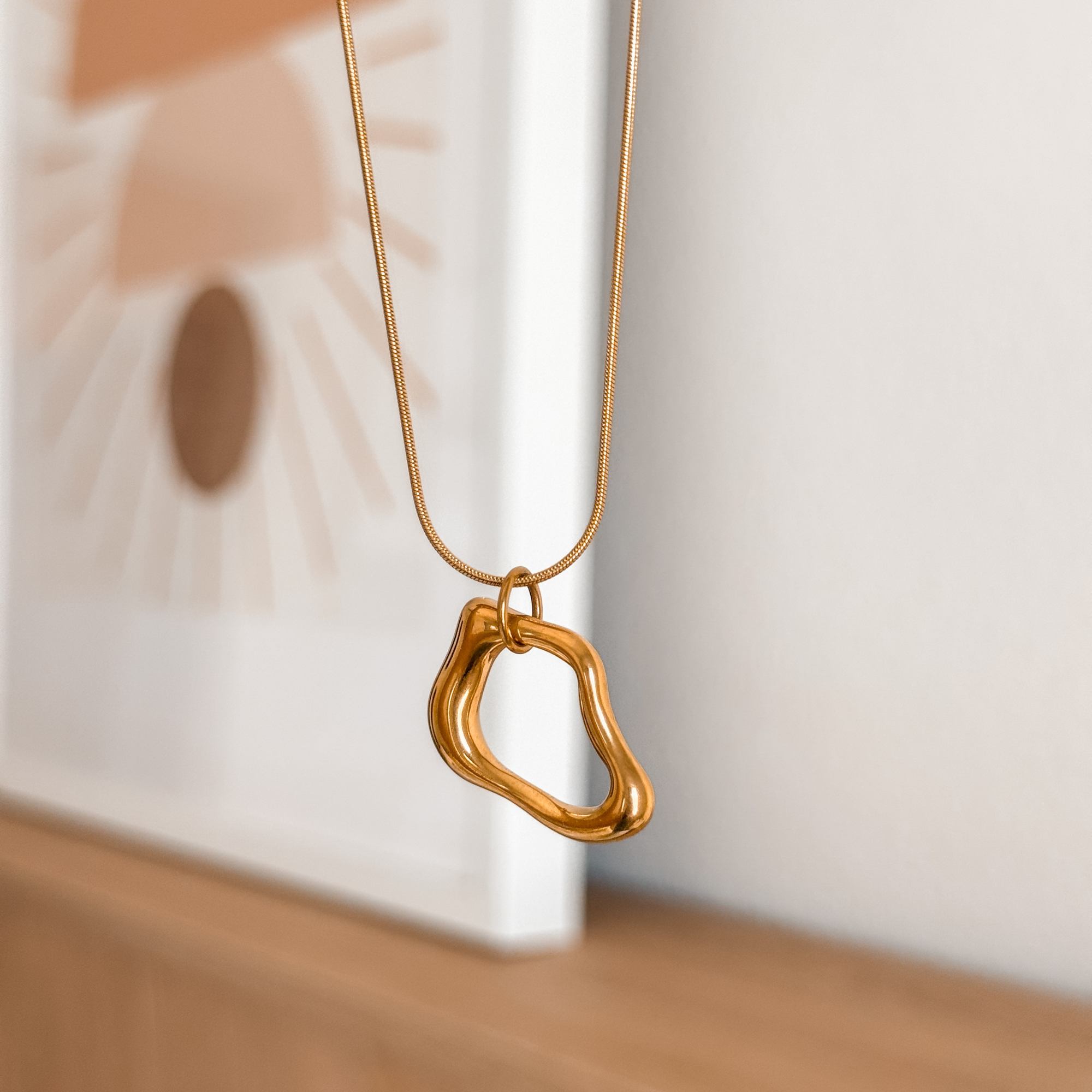 Abstract Pendant Necklace