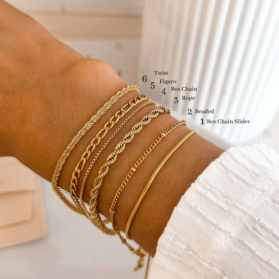 18K Gold Bracelets for Layering