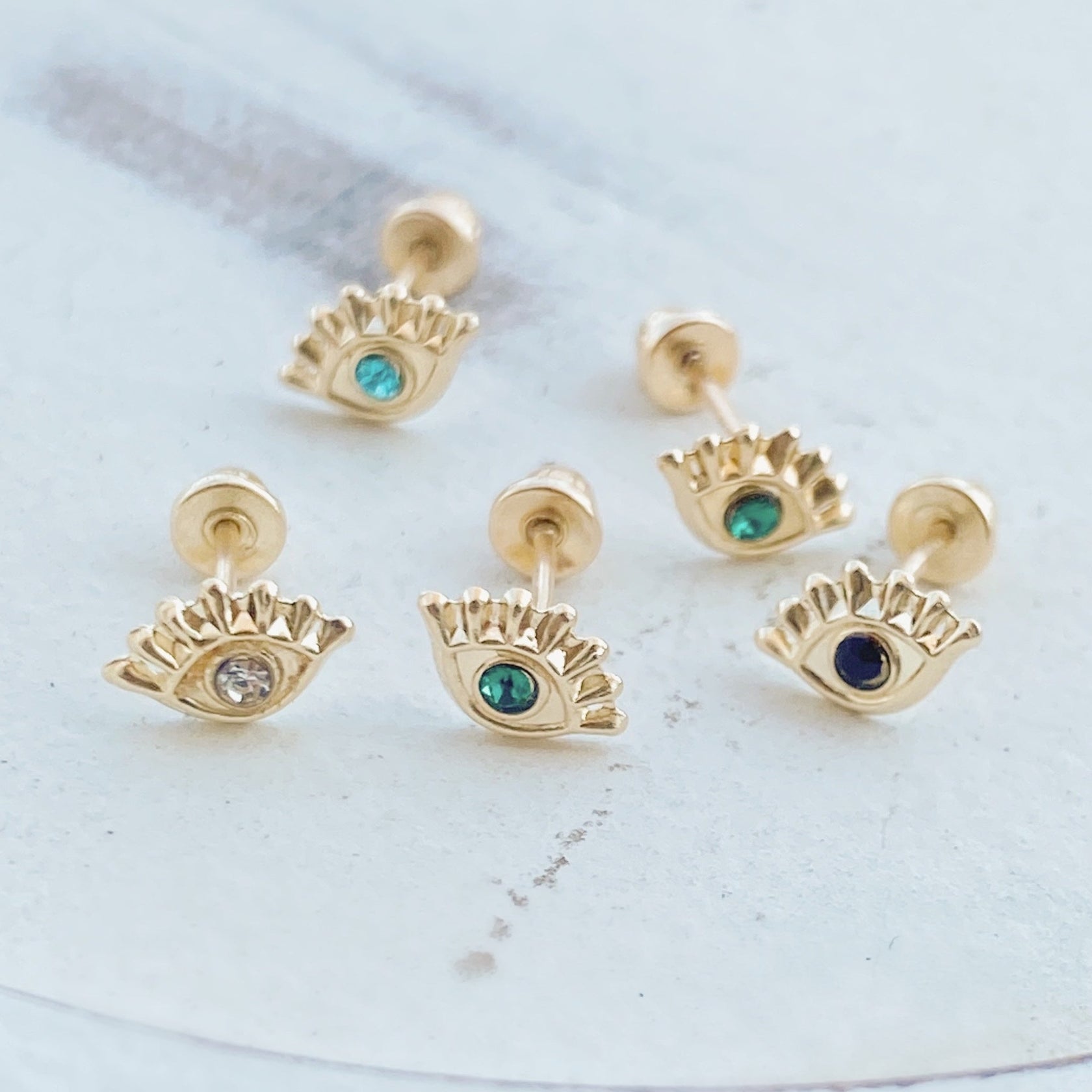 Evil Eye Studs, Nickel Free and Made in America