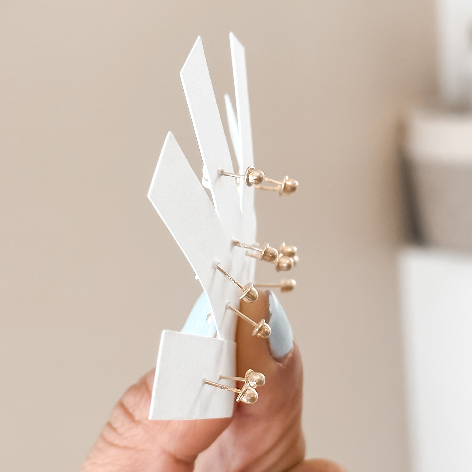 10K Gold Geometric Screw Back Studs (Mix & Match)