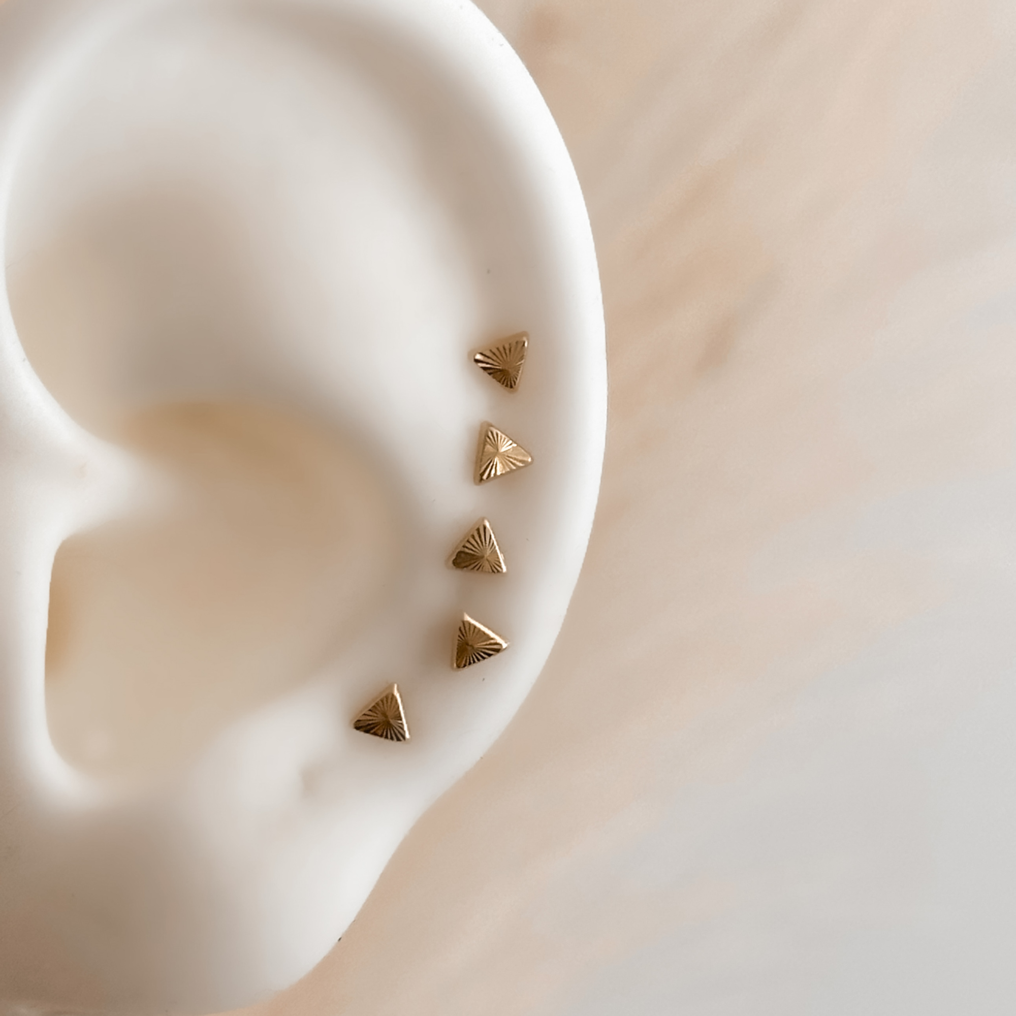 10K Gold Geometric Screw Back Studs (Mix & Match)