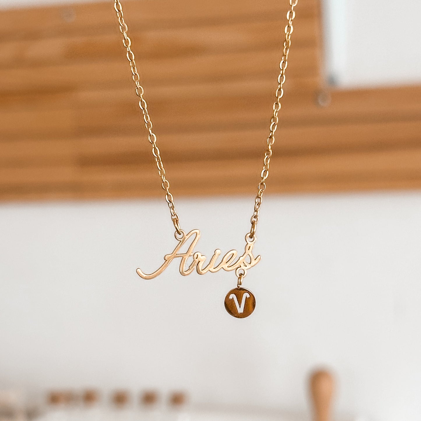 Aries Zodiac Necklace | 18K Gold