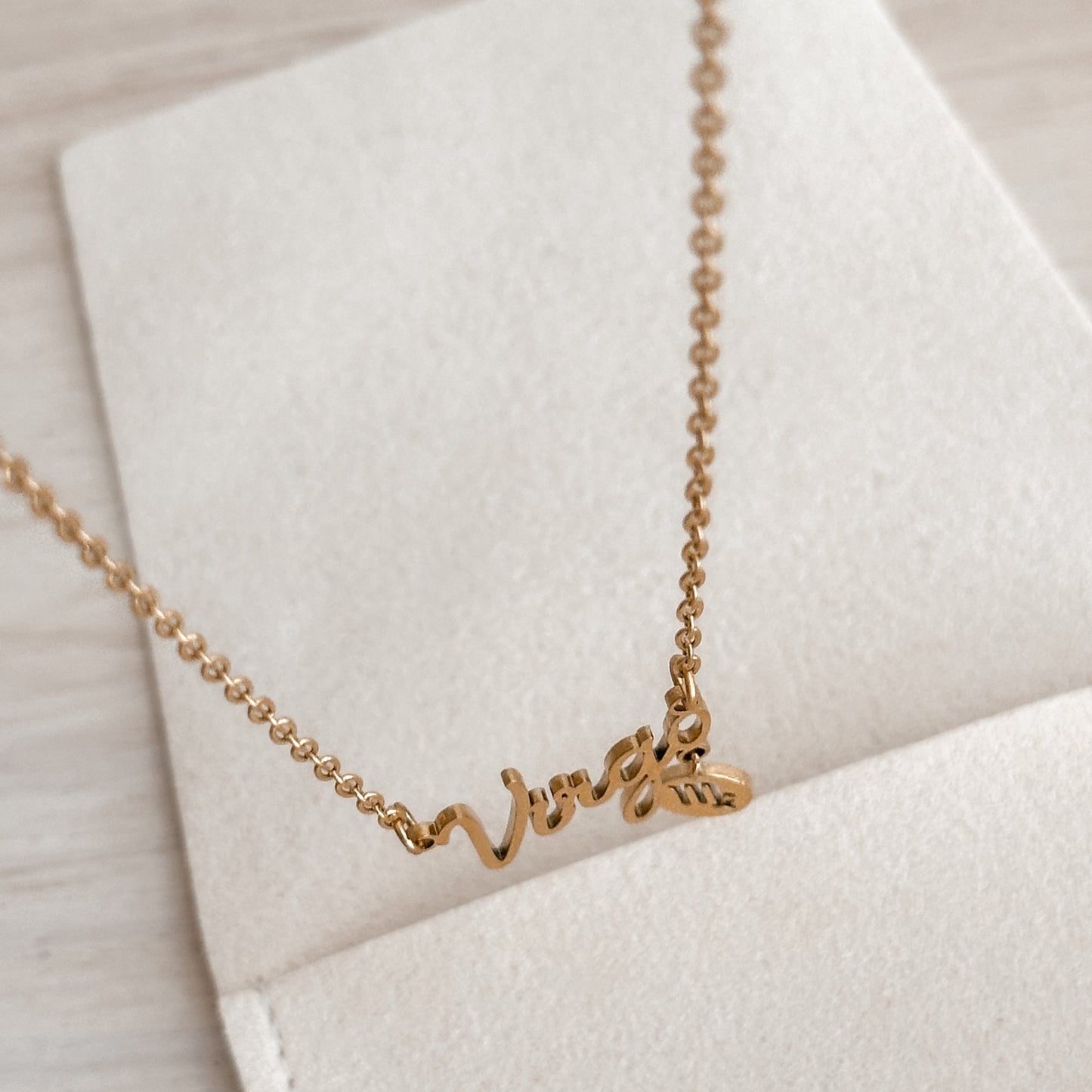 Virgo Zodiac Necklace | 18K Gold