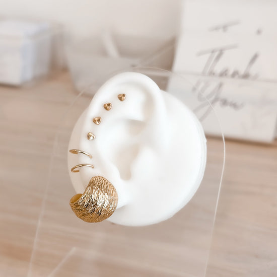 Load image into Gallery viewer, Mini Heart Stud Earrings 10K Gold
