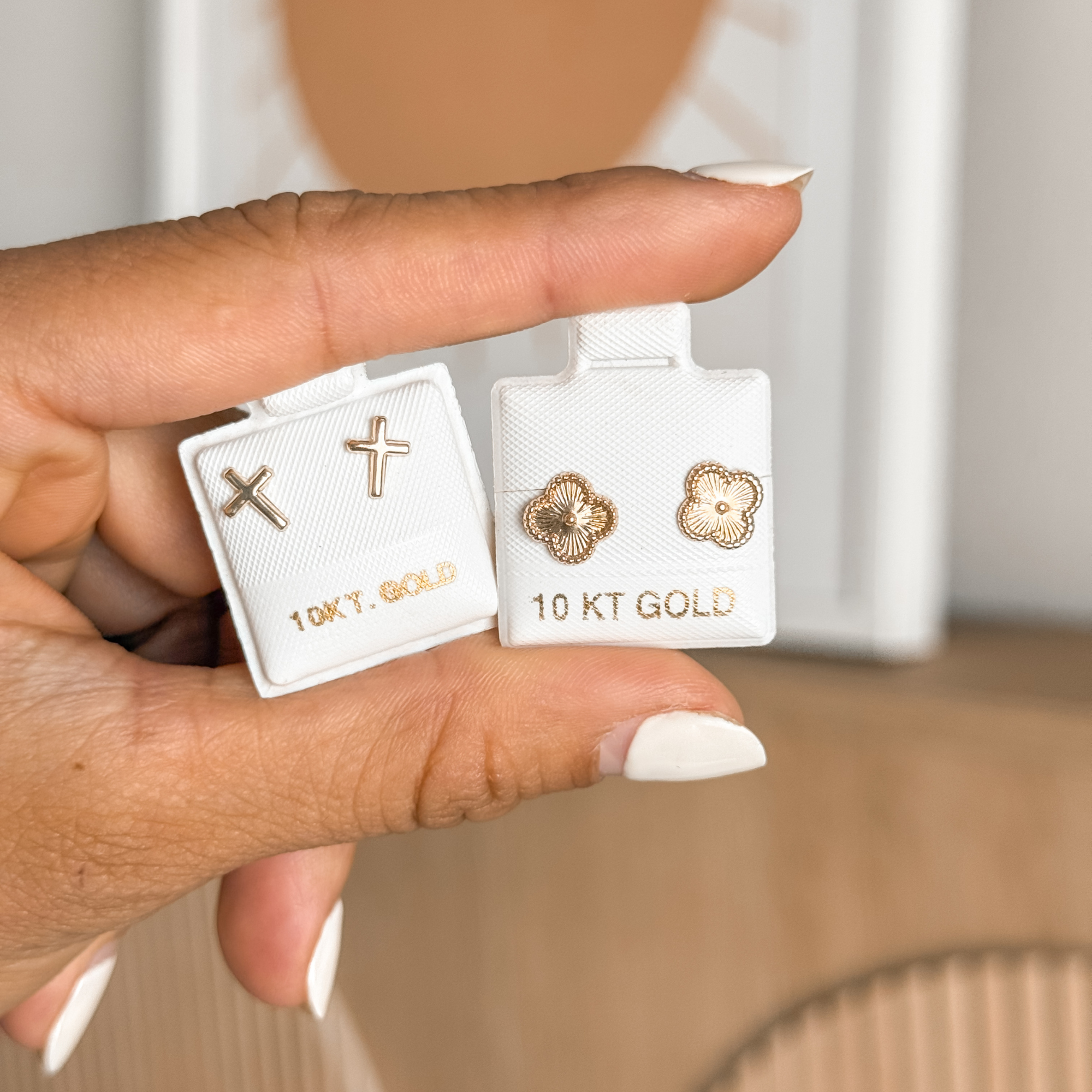 10K Gold Minimalist Screw Back Studs (Mix & Match)