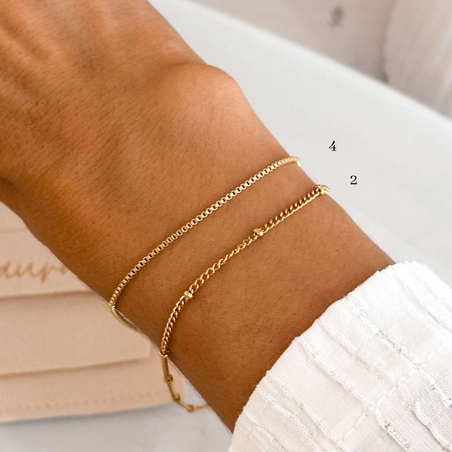 18K Gold Bracelets for Layering