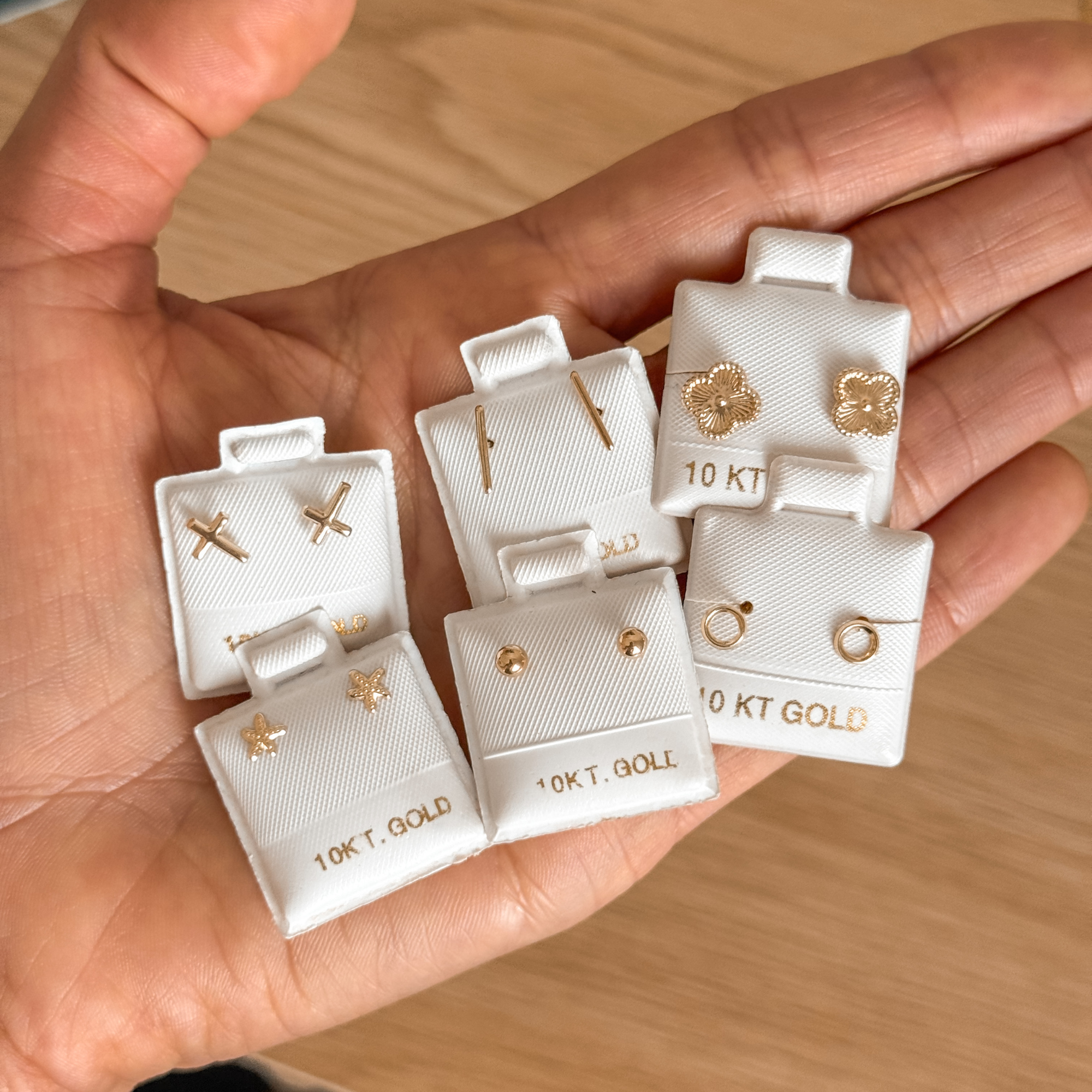 10K Gold Minimalist Screw Back Studs (Mix & Match)