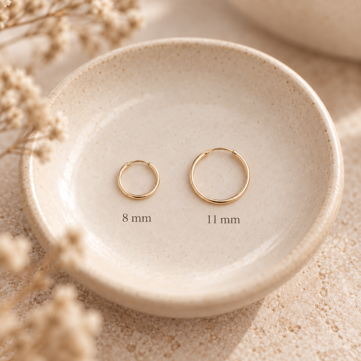10k Endless Hoop 8mm & 11mm