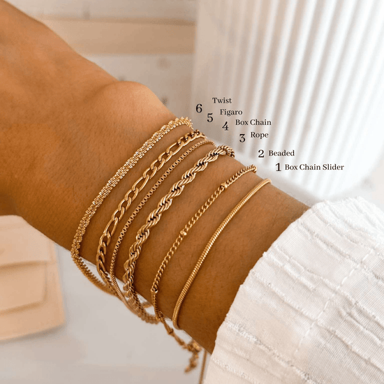 18K Gold Bracelets for Layering - Liv.Aura Jewelry