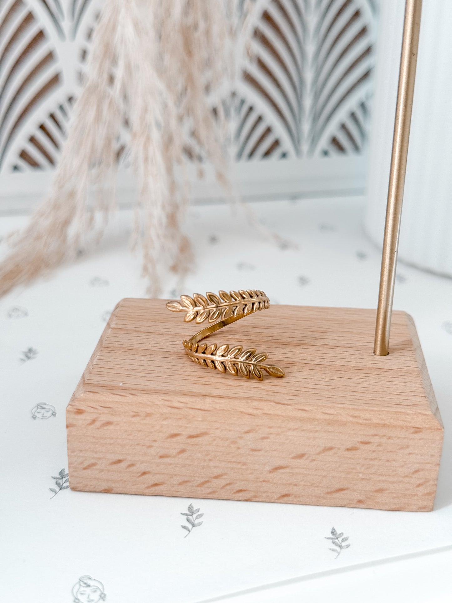 Leaf Wrap Ring | 18K