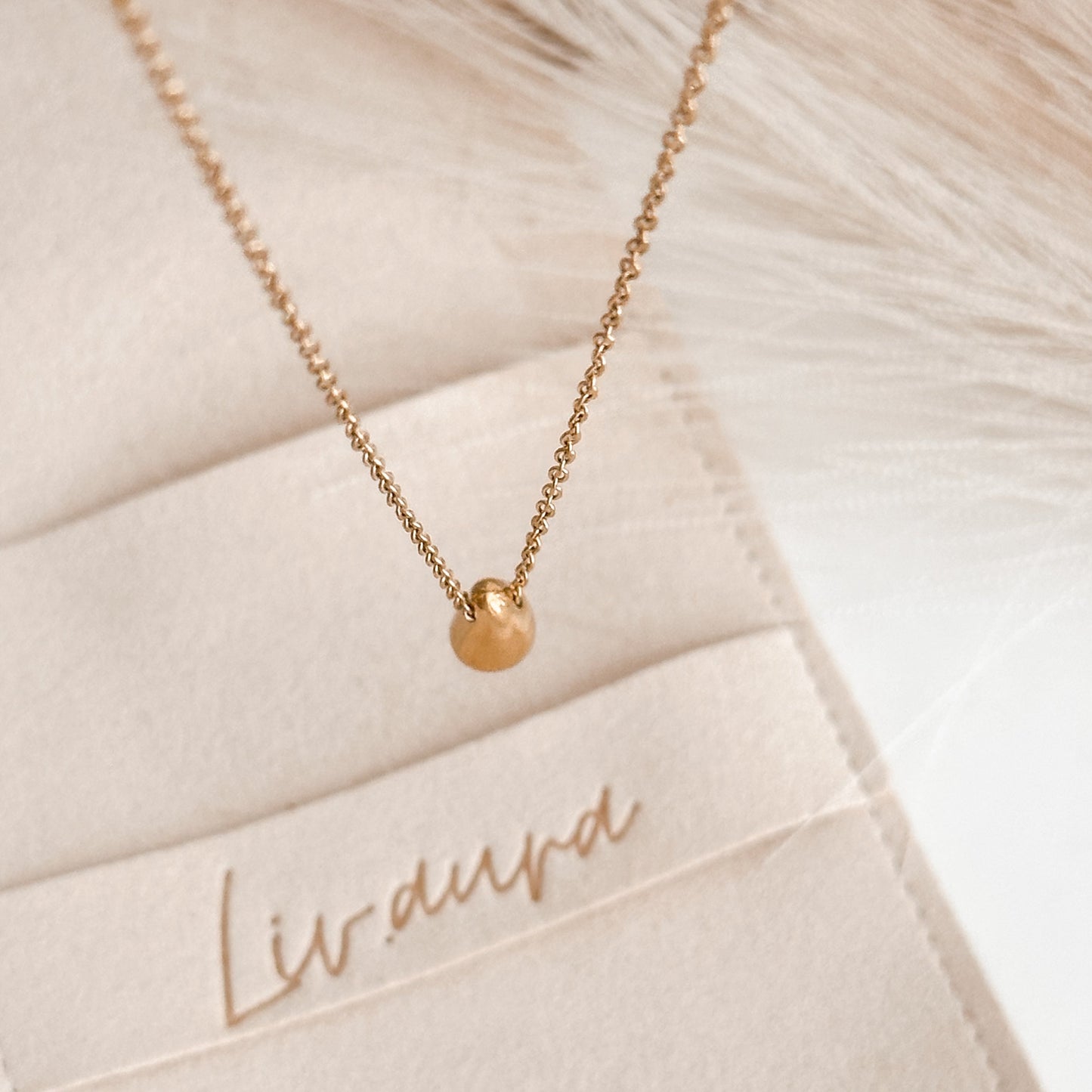 Water Drop Dainty Necklace| 18K Gold