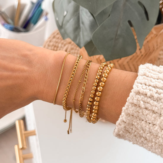 Amelia Bead Bracelets | 18K Gold - Liv.Aura Jewelry