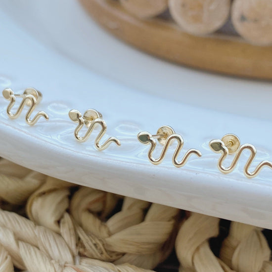 Harry Potter Earrings Set 10K Solid Gold - Liv.Aura Jewelry