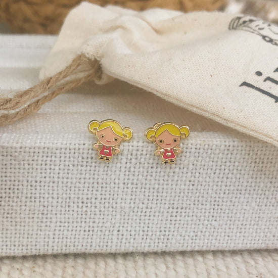 The perfect gift for any girl, these gold earrings are both cute and functional. These screw back earrings are made of 10K Gold, which means they will not tarnish or fade.