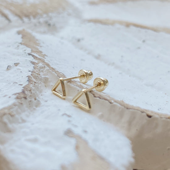 Gold Mix and Match Stud Earrings Set 10K Solid Gold