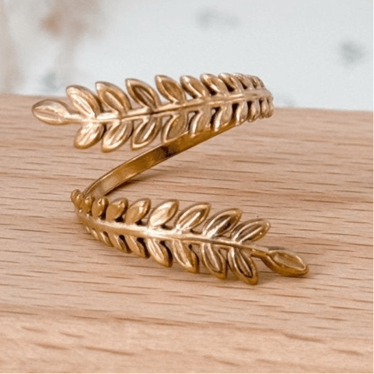 Leaf Wrap Ring - Liv.Aura Jewelry