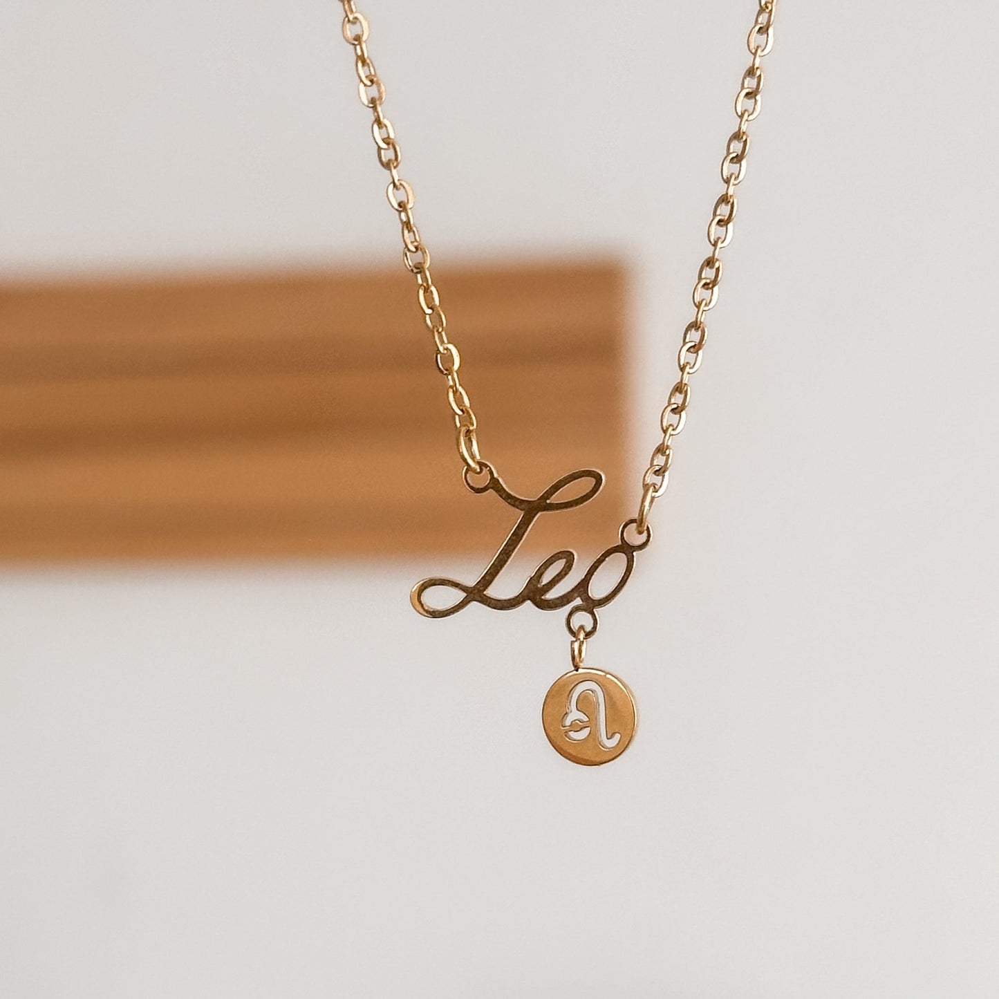 Leo Zodiac Necklace | 18K Gold - Liv.Aura Jewelry