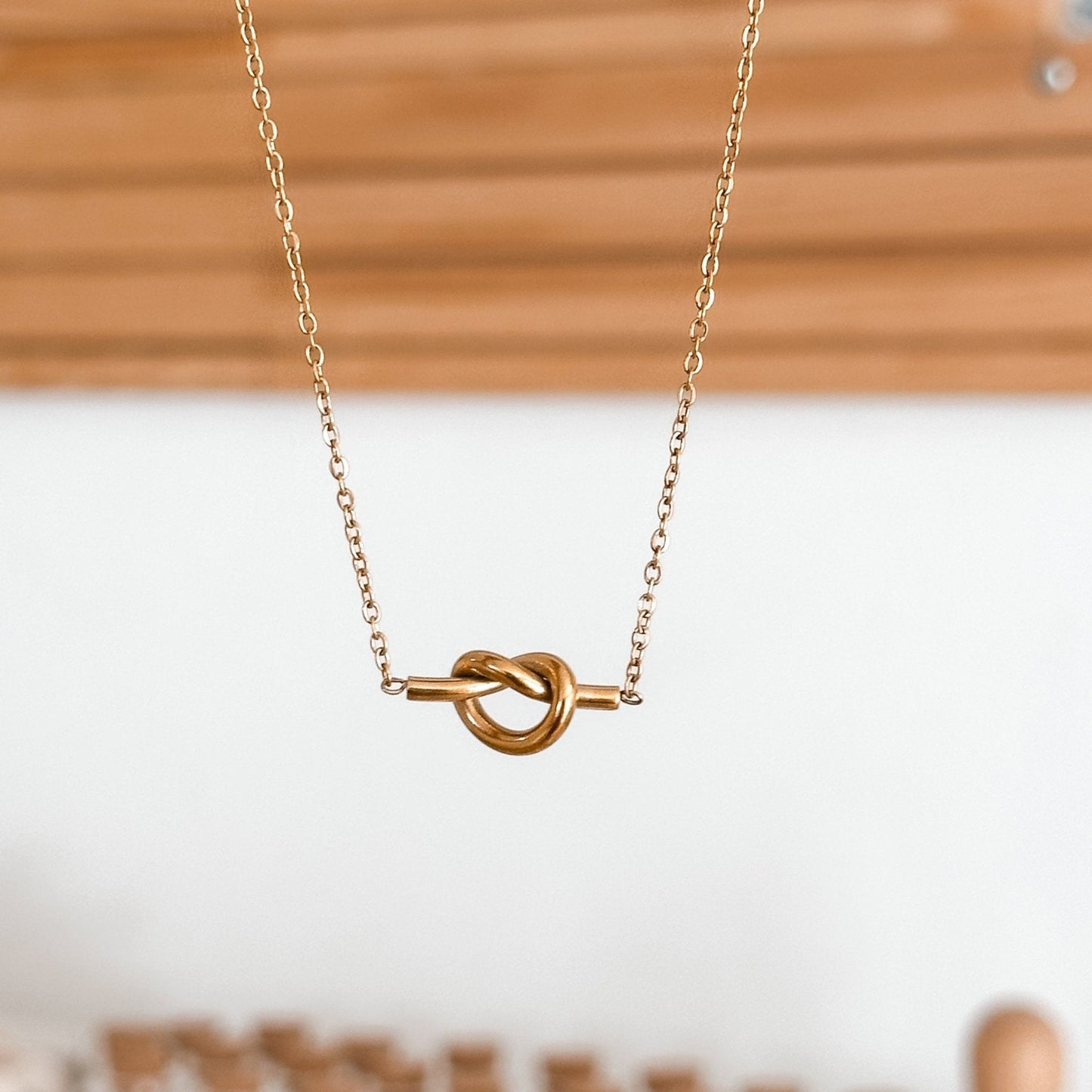 Love Knot Necklace, | 18K Gold - Liv.Aura Jewelry