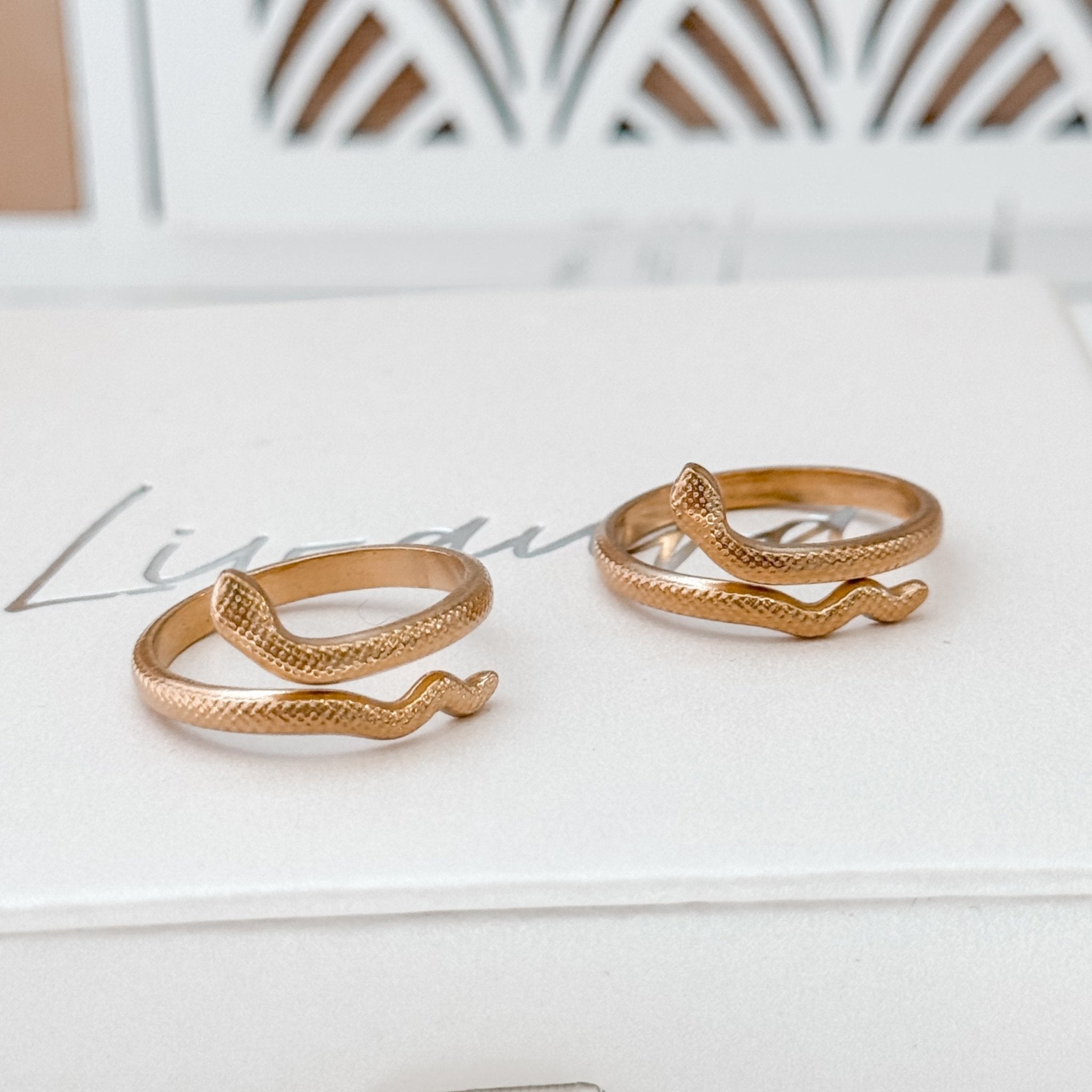 Minimalist Snake Ring | 18K - Liv.Aura Jewelry