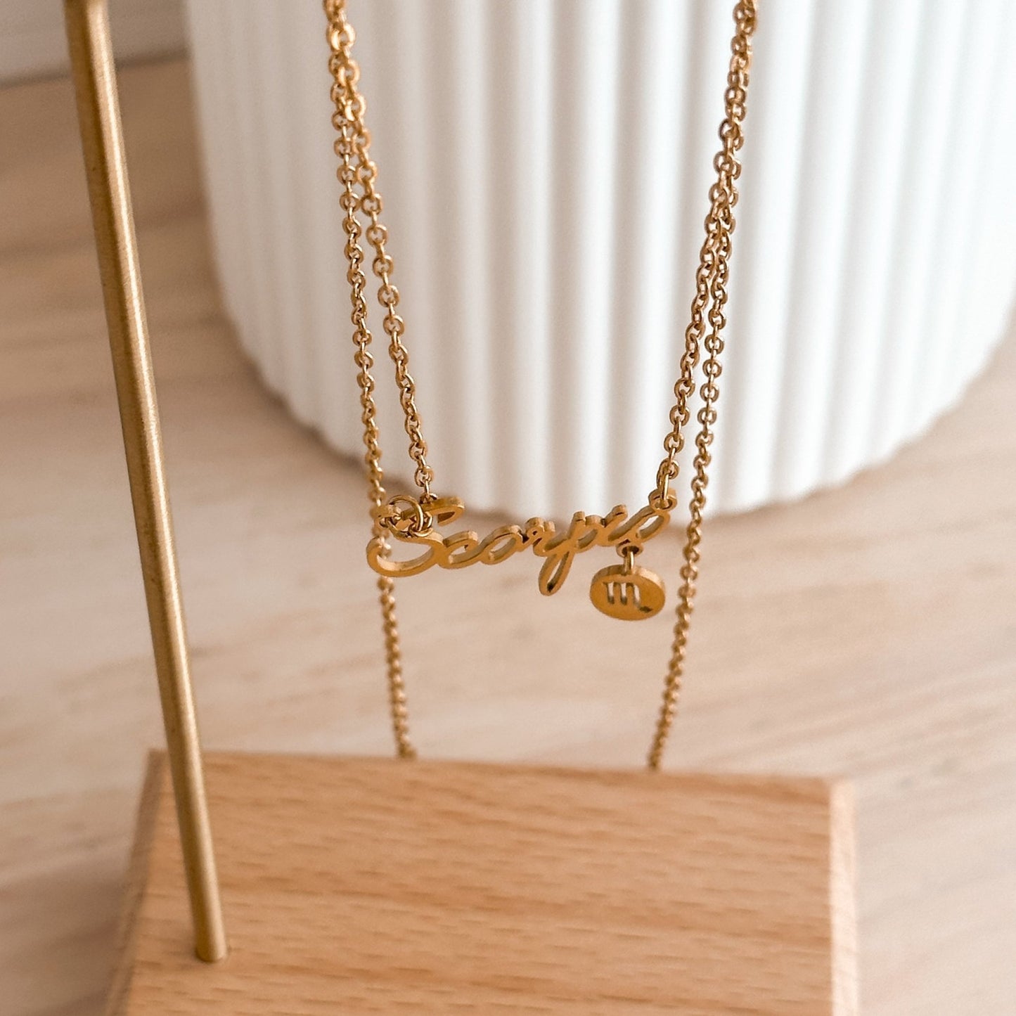 Scorpio Zodiac Necklace | 18K Gold - Liv.Aura Jewelry