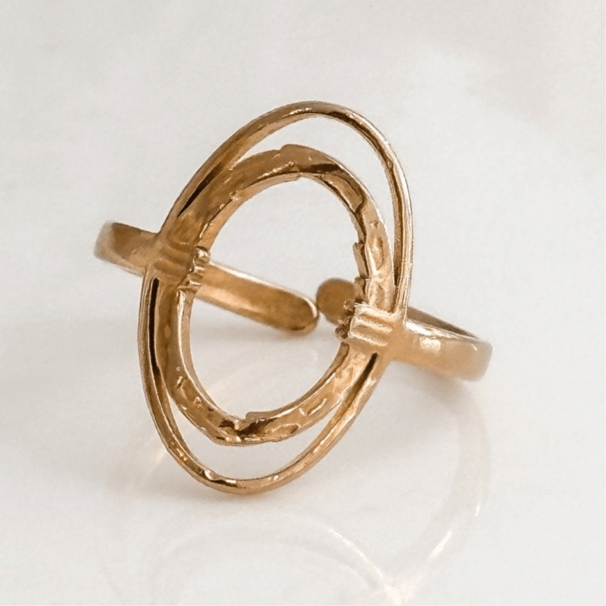 Simple Oval Open Ring - Liv.Aura Jewelry