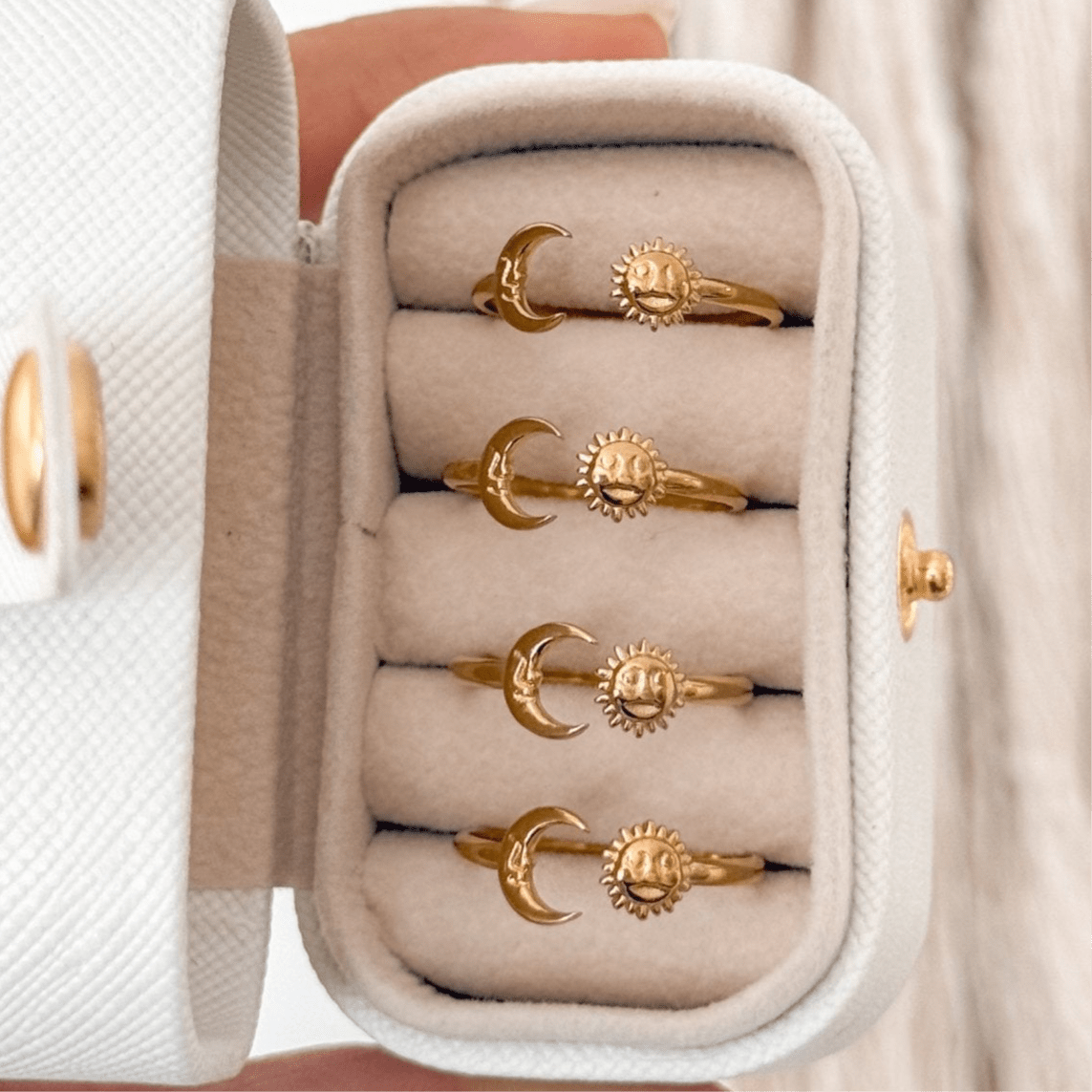 Sun and Moon Ring - Liv.Aura Jewelry