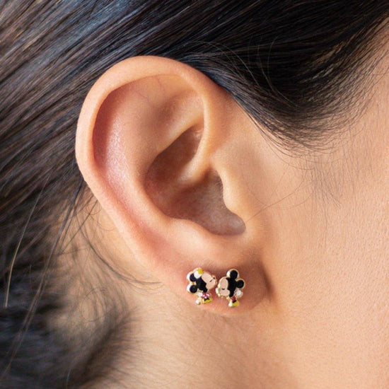 gold disney inspired earrings,kids earrings