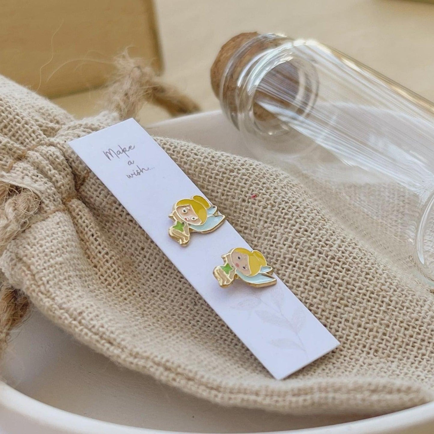10k Gold Tinkerbell Inspired Earrings - Liv.Aura Jewelry