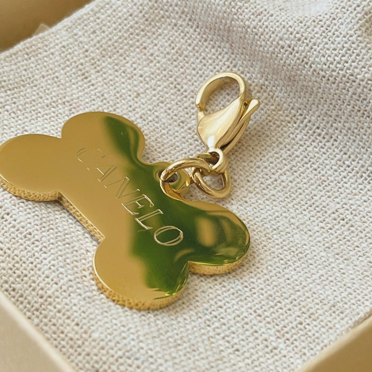 Load image into Gallery viewer, 18K Gold Personalized Pet Id Tags - Liv.Aura Jewelry
